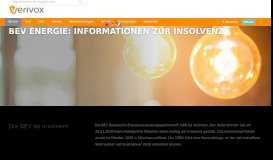
							         BEV Energie Insolvenz: Informationen bei VERIVOX								  
							    