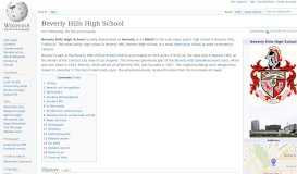 
							         Beverly Hills High School - Wikipedia								  
							    