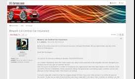 
							         Beware 1st Central Car Insurance - Z4-forum.com								  
							    