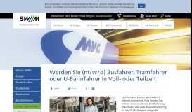 
							         Bewerbung als Busfahrer oder U-Bahnfahrer - Stadtwerke München								  
							    
