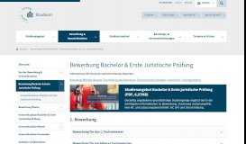 
							         Bewerbung Bachelor & Erste Juristische Prüfung - Universität Potsdam								  
							    