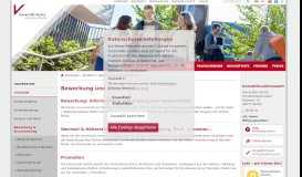 
							         Bewerbung & Einschreibung - Universität Vechta								  
							    
