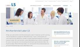 
							         Bewerbung - Mikrobiologische und chemische Analytik | Labor LS SE ...								  
							    