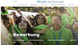 
							         Bewerbung · UWC Deutschland								  
							    