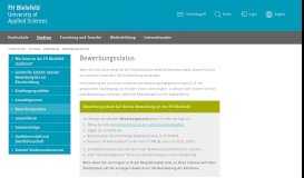 
							         Bewerbungsstatus | FH Bielefeld								  
							    