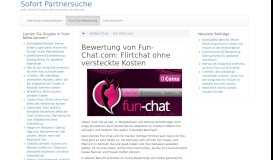 
							         Bewertung von Fun-Chat.com: Flirtchat ohne versteckte Kosten | Sofort ...								  
							    