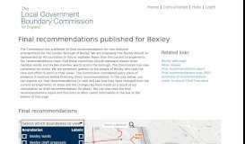
							         Bexley London Borough - Local Government Boundary Commission ...								  
							    