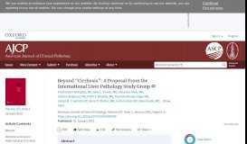 
							         Beyond “Cirrhosis” | American Journal of Clinical Pathology | Oxford ...								  
							    