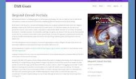 
							         Beyond Dread Portals | D101 Games								  
							    