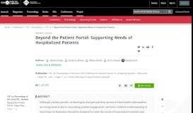 
							         Beyond the Patient Portal								  
							    