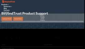 
							         BeyondTrust Product Support | BeyondTrust								  
							    