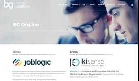 
							         BG Online / Online Energy / Service Portals / Joblogic / Kisense ...								  
							    