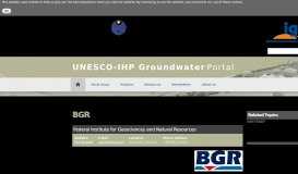 
							         BGR | Unesco Groundwater Portal								  
							    