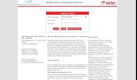 
							         BHARTI AIRTEL ENROLLMENT SERVICES Employee Log In Select ...								  
							    