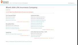 
							         Bharti Axa Life Insurance Company - Policy Reviews, Premiums ...								  
							    