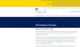 
							         Bhavesh Balar, MD - Regional Cancer Care Associates								  
							    
