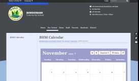 
							         BHM Calendar - Bowdoinham Community School								  
							    