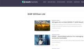 
							         BHP Billiton Ltd Archives - Reach Markets								  
							    