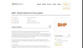 
							         BHP - South Flank Iron Ore project - ICN Gateway								  
							    