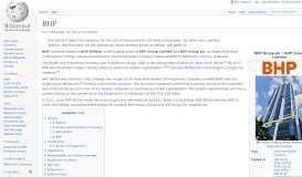 
							         BHP - Wikipedia								  
							    