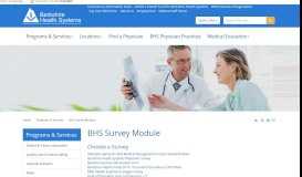 
							         BHS Survey Module Pittsfield, Massachusetts (MA) - Berkshire Health ...								  
							    