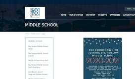 
							         BHSD Middle School | Middle School - Big Hollow School ...								  
							    