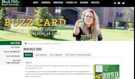 
							         BHSU Buzz Card - Black Hills State University								  
							    