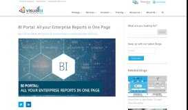 
							         BI Portal: All your Enterprise Reports in One Page - Visual BI Solutions								  
							    