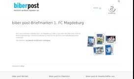 
							         biber post-Briefmarken 1. FC Magdeburg – den Aufstieg mitfeiern ...								  
							    