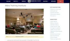 
							         Bible Training Institute - Grace Bible Church of Bakersfield								  
							    