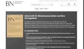 
							         Biblische Notizen - Bibelwissenschaften und Grenzgebiete | Herder.de								  
							    