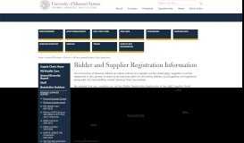 
							         Bidder and Supplier Registration Information | UM System Supply ...								  
							    