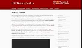
							         Bidding Process | USC Business Services								  
							    