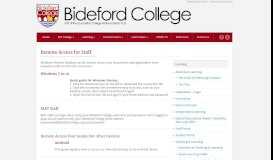 
							         Bideford College » Remote Access for Staff								  
							    