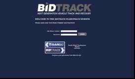 
							         Bidtrack Next Generation Vehicle Track and Recover Login								  
							    