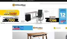 
							         Bienvenido a OfficeMax México | Compra muebles, equipos de ...								  
							    