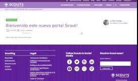 
							         Bienvenido este nuevo portal Scout! - World Scouting								  
							    