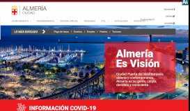 
							         Bienvenidos al Portal web del Ayuntamiento de Almería								  
							    