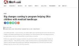 
							         Big changes coming to program helping Ohio children with medical ...								  
							    