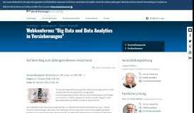
							         Big Data und Data Analytics - Versicherungsforen Leipzig								  
							    