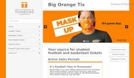 
							         Big Orange Tix | The University of Tennessee, Knoxville								  
							    
