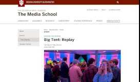 
							         Big Tent: Replay: Events: The Media School								  
							    