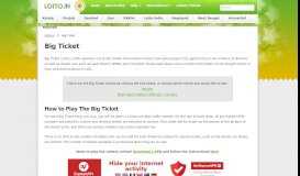 
							         Big Ticket Lottery | Abu Dhabi - Lotto.in								  
							    