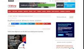 
							         BigPond portal attracts more visitors - iTWire								  
							    