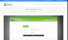
							         BiGpond SMS Portal - BiGpond Technology								  
							    