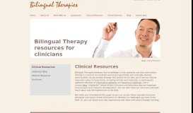 
							         Bilingual School Therapy Resources - Websites - Bilingual Therapies								  
							    