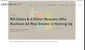 
							         Bill Gates & 4 Other Reasons Why Buckeye AZ Real Estate is Heating ...								  
							    