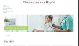 
							         Bill Pay - Athens-Limestone Hospital								  
							    