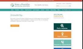 
							         Bill Pay - State of Franklin Healthcare Associates								  
							    
