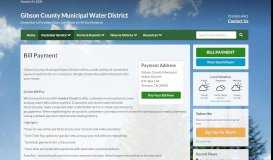 
							         Bill Payment | Gibson County Municipal Water District								  
							    
